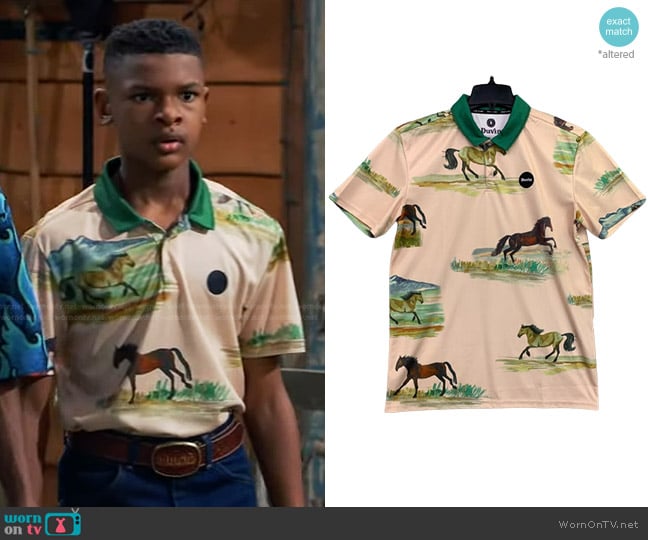 Duvin Open Road Polo Shirt worn by Bill (Alfred Lewis) on Bunkd