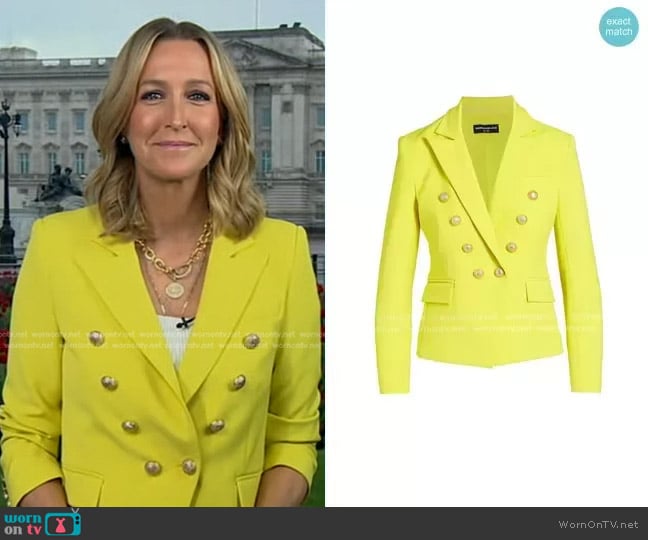 Generation Love Delilah Crepe Blazer worn by Lara Spencer on Good Morning America