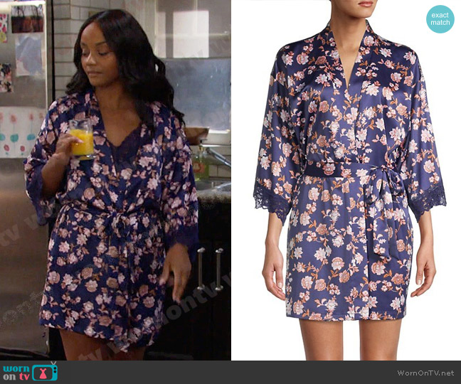 WornOnTV: Chanel’s blue floral robe on Days of our Lives | Raven Bowens ...