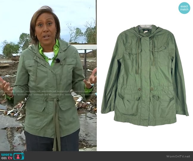 J. Crew Lightweight Utility Jacket worn by Robin Roberts on Good Morning America