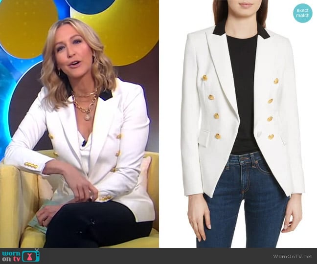 Veronica Beard Jack Riding Jacket worn by Lara Spencer on Good Morning America