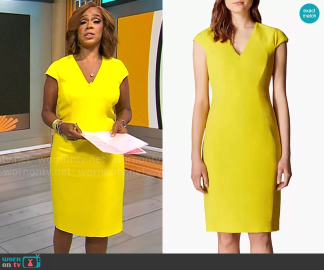 WornOnTV: Gayle King’s yellow v-neck dress on CBS Mornings | Gayle King ...