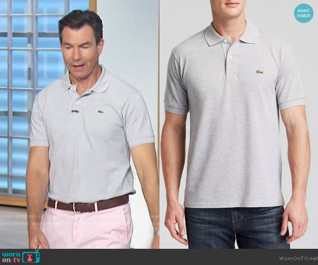 Lacoste Classic Cotton Pique Fashion Polo Shirt worn by Jerry O'Connell on The Talk