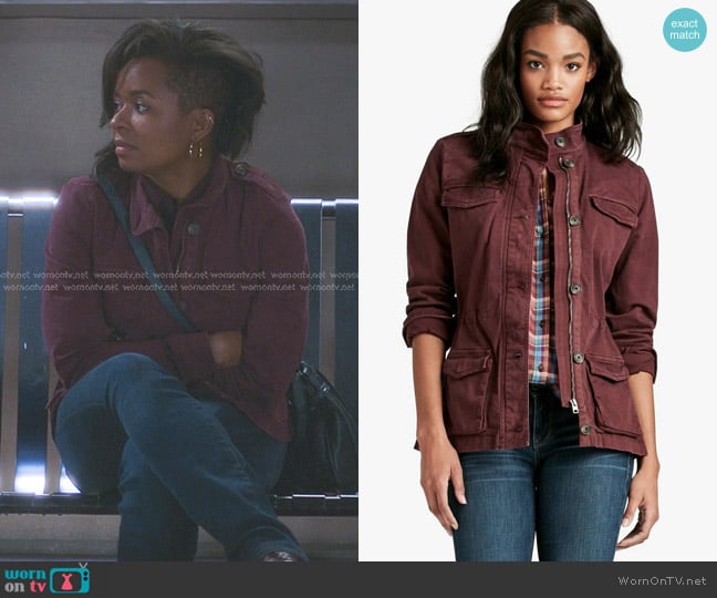 Lucky Brand Utility Military Jacket worn by Simone Griffith (Alexis Floyd) on Greys Anatomy