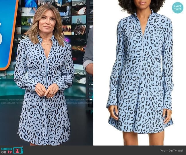 Marcella Dress by A.L.C. worn by Kit Hoover on Access Hollywood