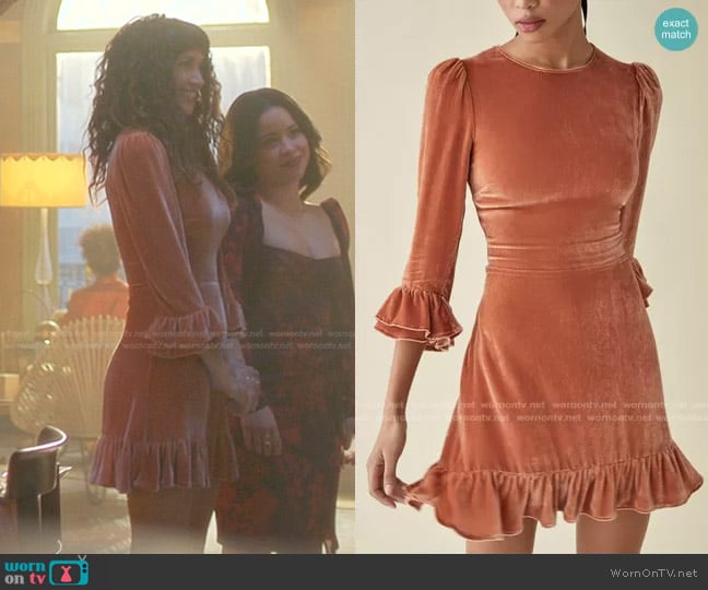 Reformation Mountain Dress worn by Jenna Peréz (Maiara Walsh) on Good Trouble