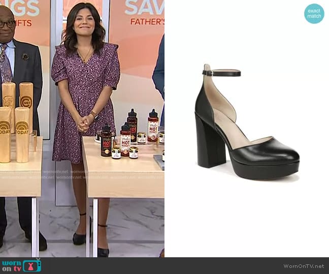 Naturalizer Giovanna Ankle Strap Platform Pump worn by Adrianna Barrionuevo Brach on Today