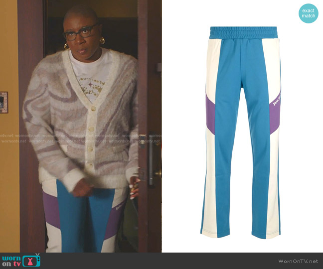 Palm Angels Color-Block Elasticated Waistband Track Pants worn by Henrietta Wilson (Aisha Hinds) on 9-1-1