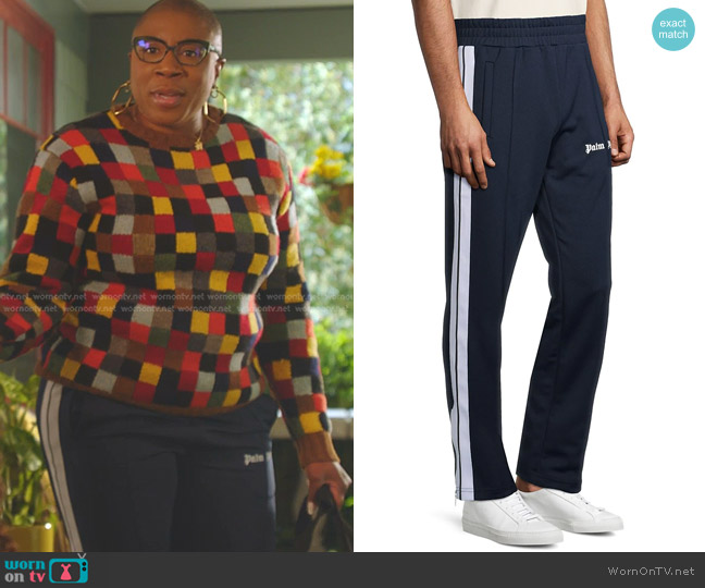 Palm Angels Classic Logo Track Pants worn by Henrietta Wilson (Aisha Hinds) on 9-1-1