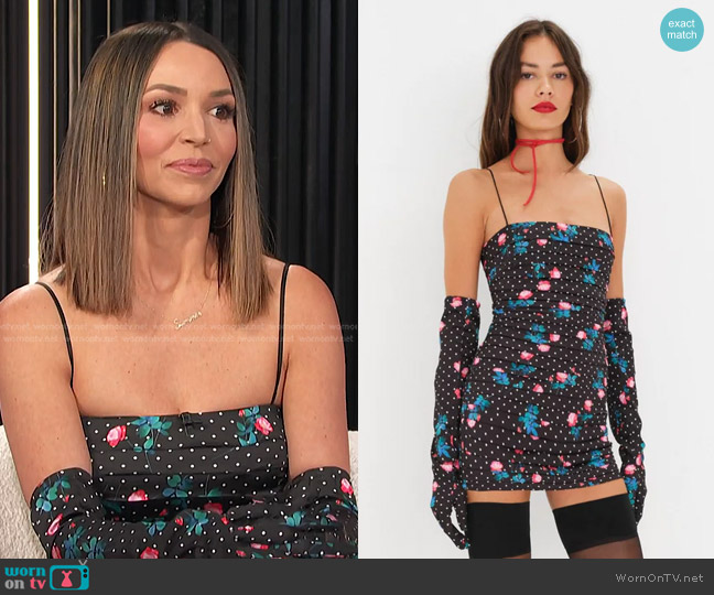 For Love & Lemons Posey Mini Dress worn by Scheana Shay on E! News