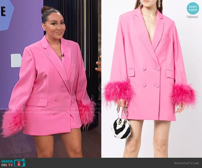 Rachel Gilbert Lincoln Mini Dress worn by Adrienne Houghton on E! News