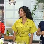 Radhi’s yellow belted jumpsuit on Today