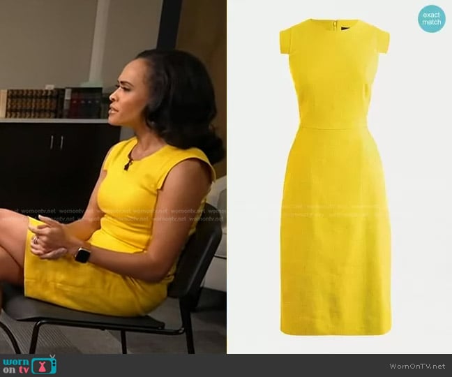 Resume dress by J. Crew worn by Linsey Davis on Good Morning America