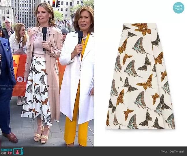 G. Label Rigby Circle Skirt worn by Savannah Guthrie on Today