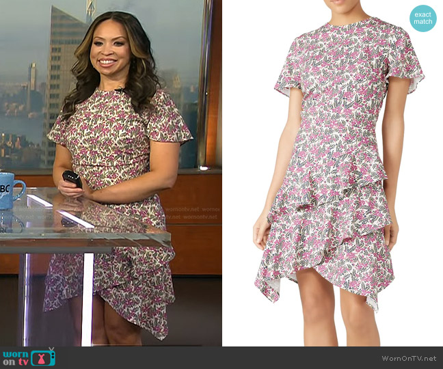 WornOnTV: Adelle’s floral tiered dress on Today | Adelle Caballero ...