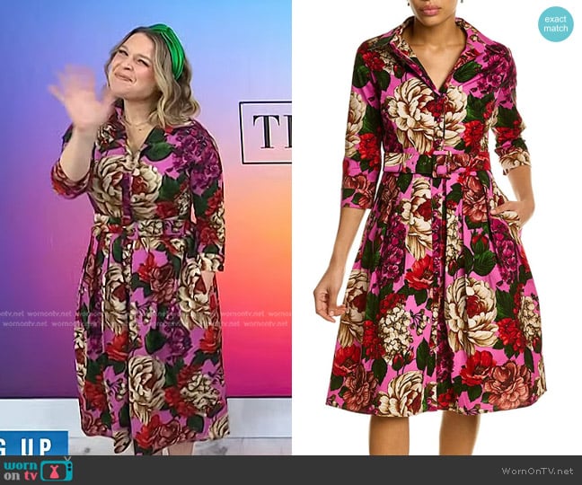 Samantha Sung Audrey 1 Shirtdress worn by Joanna Teplin on Today