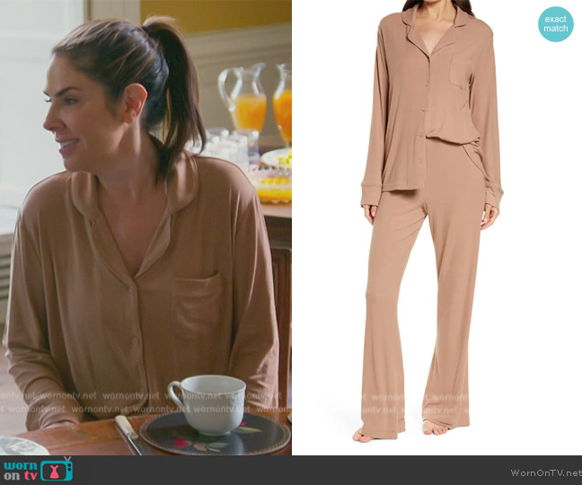 Skims Soft Lounge Rib Pajamas worn by Jennifer Fessler on The Real Housewives of New Jersey