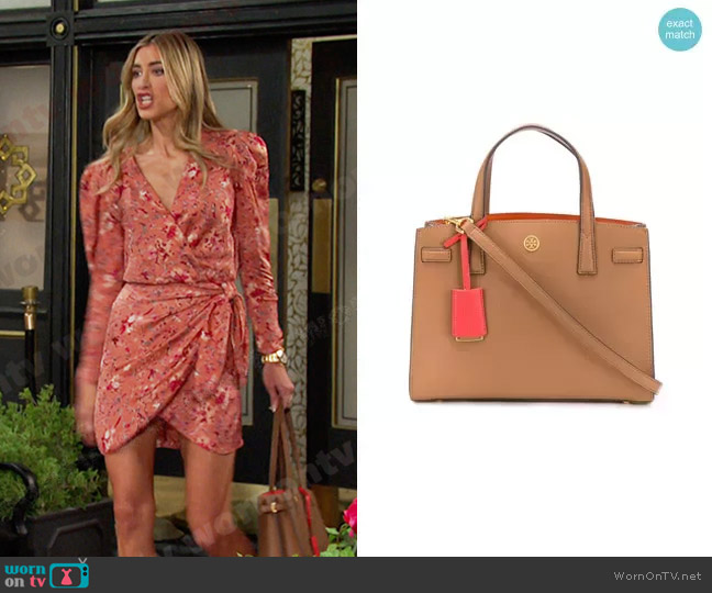 Tory Burch Walker Satchel Tote worn by Sloan Peterson (Jessica Serfaty) on Days of our Lives