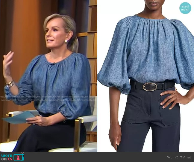 Vanessa Bruno Vanea Top worn by Dr. Jennifer Ashton on Good Morning America