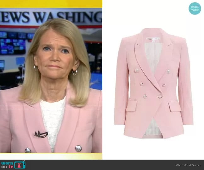 Veronica Beard Empire Blazer worn by Martha Raddatz on Good Morning America