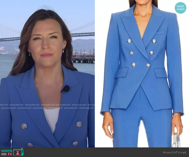 WornOnTV: Mary’s blue double breasted blazer on Good Morning America ...