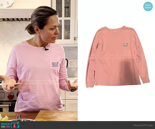 Vineyard Vines Whale Long-Sleeve T-Shirt worn by Dylan Dreyer on Today