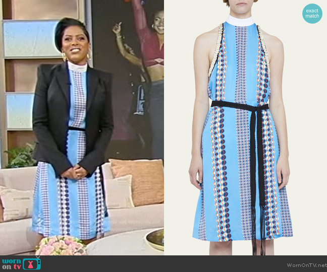 Wales Bonner Chari Printed Skirt worn by Tamron Hall on Tamron Hall Show