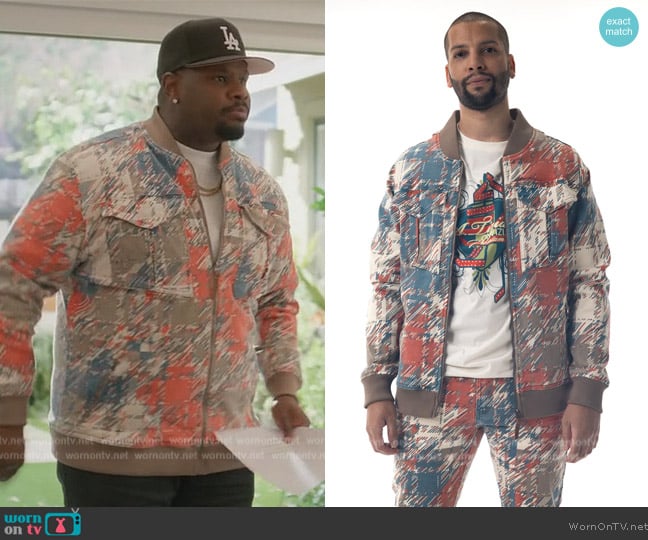 WornOnTV: Sherm’s abstract print jacket on Grand Crew | Carl Tart ...