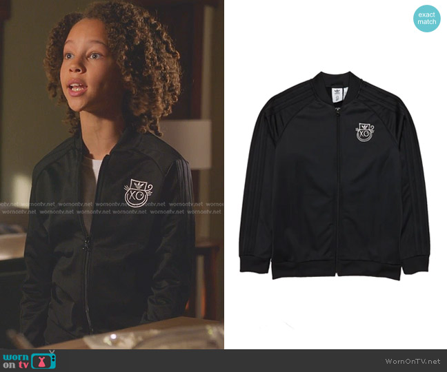 Adidas Kids' SST Bomber Jacket worn by Denny (Declan Pratt) on 9-1-1