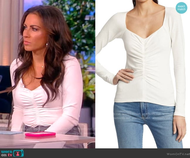 A.L.C Halley Tee worn by Alyssa Farah Griffin on The View