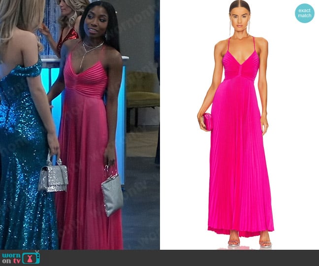 A.L.C. Aries Gown worn by Trina Robinson (Tabyana Ali) on General Hospital