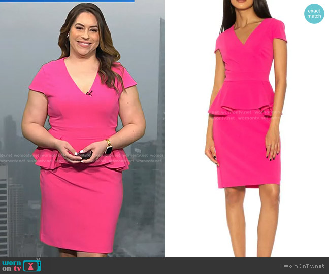 WornOnTV: Violeta Yas’s pink peplum dress on Today | Clothes and ...