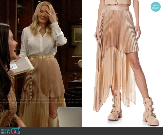 Alice + Olivia Fraley Skirt worn by Brooke Logan (Katherine Kelly Lang) on The Bold and the Beautiful