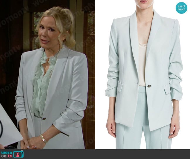 Alice + Olivia Sebastian Blazer worn by Brooke Logan (Katherine Kelly Lang) on The Bold and the Beautiful