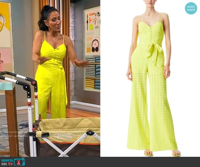 Alice + Olivia Shanti Jumpsuit worn by Elizabeth Werner on CBS Mornings