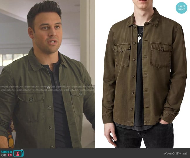 All Saints Spotter Shirt Jacket worn by Eddie Diaz (Ryan Guzman) on 9-1-1