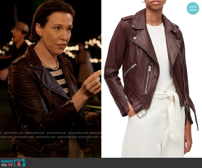 All Saints Balfern Jacket worn by Olivia Elliot (Rebecca Henderson) on Single Drunk Female