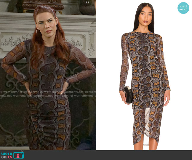 All Saints Norma Dress worn by Sally Spectra (Courtney Hope) on The Young and the Restless