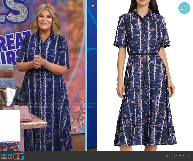 Altuzarra Kiera Dyed Belted Midi-Dress worn by Tory Johnson on Good Morning America