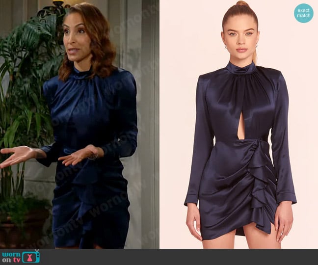 Amanda Uprichard Deluca Dress worn by Lily Winters (Christel Khalil) on The Young and the Restless