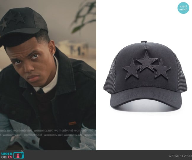 Amiri Star Patch Baseball Hat worn by Will Smith (Jabari Banks) on Bel-Air