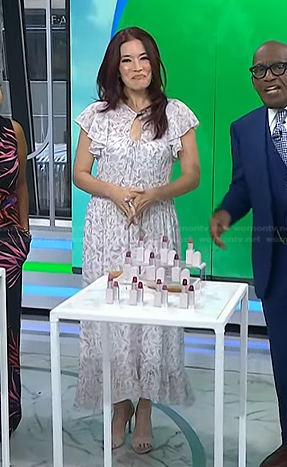 Amy E. Goodman’s keyhole midi dress on Today