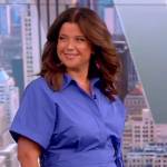 Ana’s blue belted shirtdress on The View