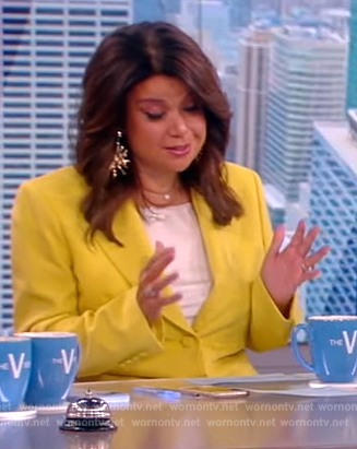 Ana's yellow blazer and pants on The View