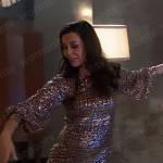 Anna’s plaid sequin gown on General Hospital