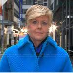 Anne Thompson’s blue coat on Today