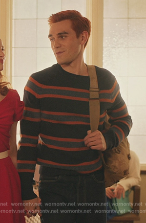 Archie's striped sweater on Riverdale