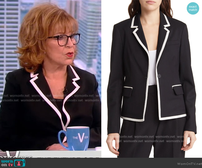 Piped Blazer by Argent Piped Blazer worn by Joy Behar on The View