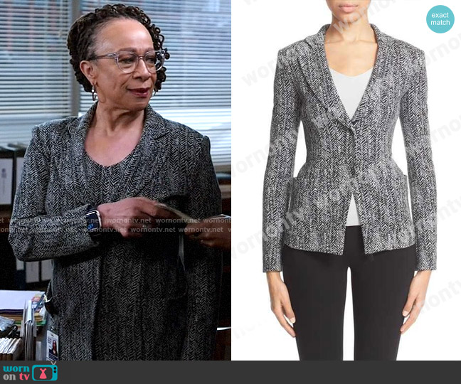 WornOnTV: Sharon’s herringbone blazer and dress set on Chicago Med | S ...