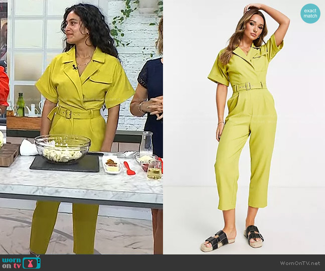 WornOnTV: Radhi’s yellow belted jumpsuit on Today | Clothes and ...